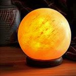 Ball Shape Himalayan Salt Lamp – Decorative Natural Air Purifier with Soothing Amber Glow
