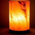 Cylinder Shape Himalayan Salt Lamp – Natural Crystal Rock Salt Light & Air Purifier