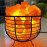 Bowl Shape Metal Basket Salt Lamp with Natural Salt Chunks – Soothing Light & Air Purifier