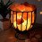 Oval Style Metal Basket Salt Lamp with Natural Himalayan Rock Salt Chunks – Air Purifier & Warm Amber Glow