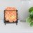 Square Shape Metal Basket Himalayan Salt Lamp with Natural Salt Chunks – Air Purifier & Warm Amber Glow