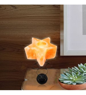 Star Shape Candle Holder with Metal Stand