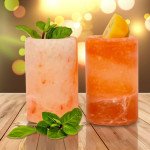 Himalayan Rock Salt Natural Shot Glasses (Pack of 2) – Short Size, Mineral-Rich & Stylish